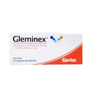 GLEMINEX 500MG + 5MG TABLETAS RECUBIERTAS