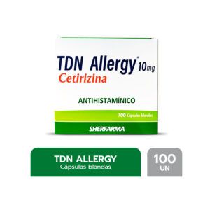 TDN ALLERGY 10 MG X 100 CAPS./ CETIRIZINA