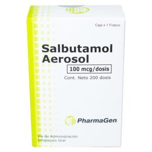 SALBUTAMOL 100 MCG INHALADOR - FRASCO X 200 DOSIS