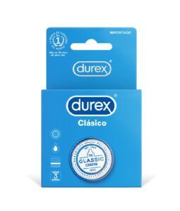 DUREX PRESERVATIVOS CLASICO DE CAJA 3 UND