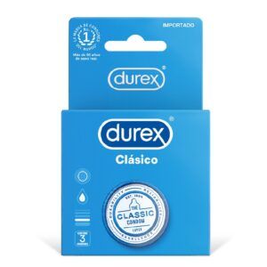 DUREX PRESERVATIVOS CLASICO DE CAJA 3 UND