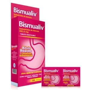 BISMUALIV 262.5 SOBRES X 2 TAB MAST