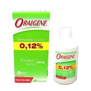 ENJUAGUE BUCAL ORALGENE CLORHEXIDINA 0.12% - FRASCO 500 ML