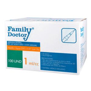 JERINGA DESCARTABLE 1 ML TUBERCULINA - AGUJA 25 G 5/8