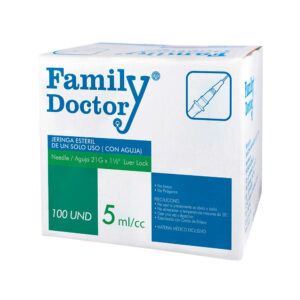 JERINGA DESCARTABLE 5 ML - AGUJA 21 G X 1 1/2