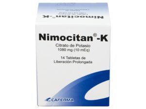 NIMOCITAN- K CITRATO DE POTASIO 1080MG – CAJA X 14 TABLETAS