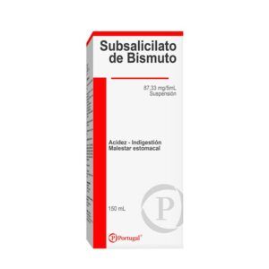 SUBSALICILATO DE BISMUTO 87.33 MG/5 ML SUSPENSION ORAL