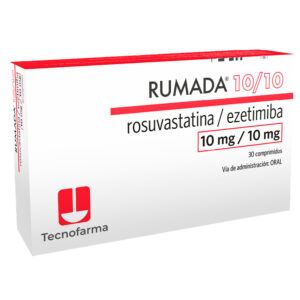 RUMADA 10/10 ROSUVASTATINA/EZETIMIBA - CAJA X 30 COMPRIMIDOS