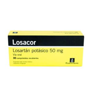 LOSACOR 50 MG LOSARTAN X 30 TAB
