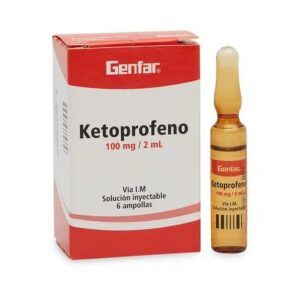 KETOPROFENO I.M. 100 MG / 2 ML AMPOLLA