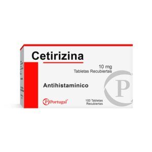 CETIRIZINA 10 MG TABLETAS RECUBIERTAS