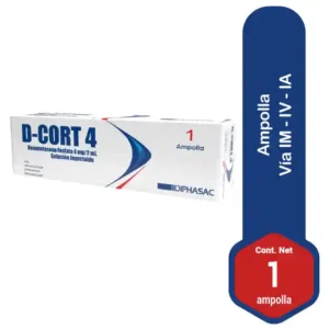 D- CORT 4 MG I.M, I.V DEXAMETASONA