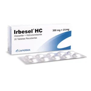 IRBESEL HC 300 MG + 25 MG IRBESAR + HCT CAJA X20