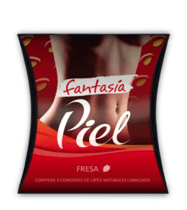 PRESERVATIVOS PIEL FRESA CAJA X 3 UND