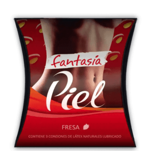 PRESERVATIVOS PIEL FRESA CAJA X 3 UND