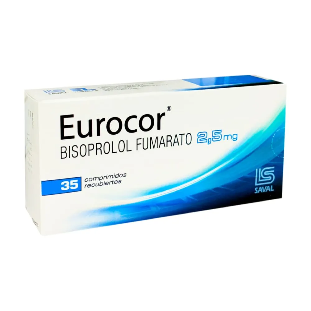 EUROCOR 2.5 MG BISOPROLOL COMP CAJA X 35 COMP - Botica HelpMed