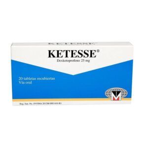 KETESSE DEXKETOPROFENO 25MGCAJA X 20