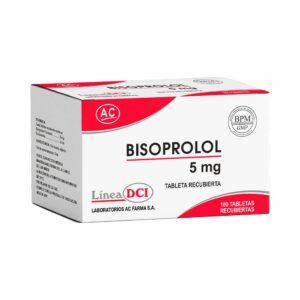 BISOPROLOL 5 MG ACF TABLETAS RECUBIERTAS