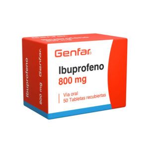 IBUPROFENO 800 MG TABLETAS RECUBIERTAS