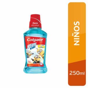 ENJUAGUE BUCAL COLGATE PLAX NIÑOS MINIONS X 250 ML