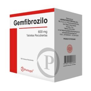 GEMFIBROZILO 600 MG TABLETAS RECUBIERTAS