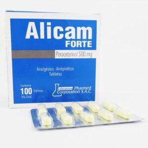 ALICAM FORTE 500MG PARACETAMOL – CAJA X 100 TABLETAS