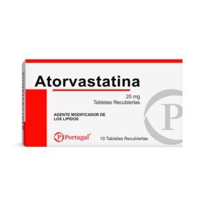 ATORVASTATINA 20 MG TABLETAS RECUBIERTAS