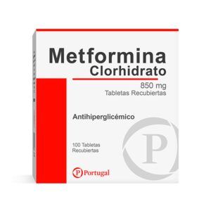 METFORMINA CLORHIDRATO 850 MG TABLETAS RECUBIERTAS