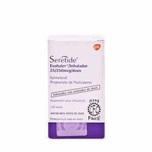SERETIDE 25/250 MCG INHALADOR - FRASCO 120 DOSIS