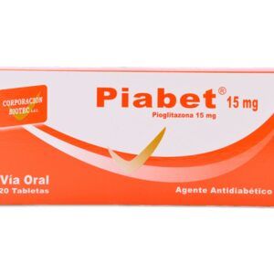 PIABET 15MG - CAJA X 20 TABLETAS
