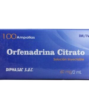 ORFENADRINA 60 MG/ 2 ML IM/IV