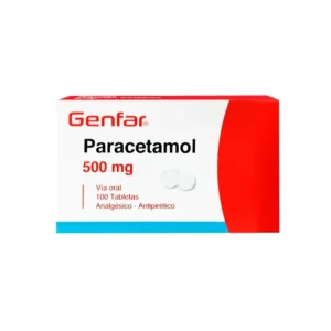 PARACETAMOL 500 MG TAB CAJA X 100
