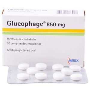 GLUCOPHAGE 850 - CAJA X 30 COMPRIMIDOS RECUBIERTOS