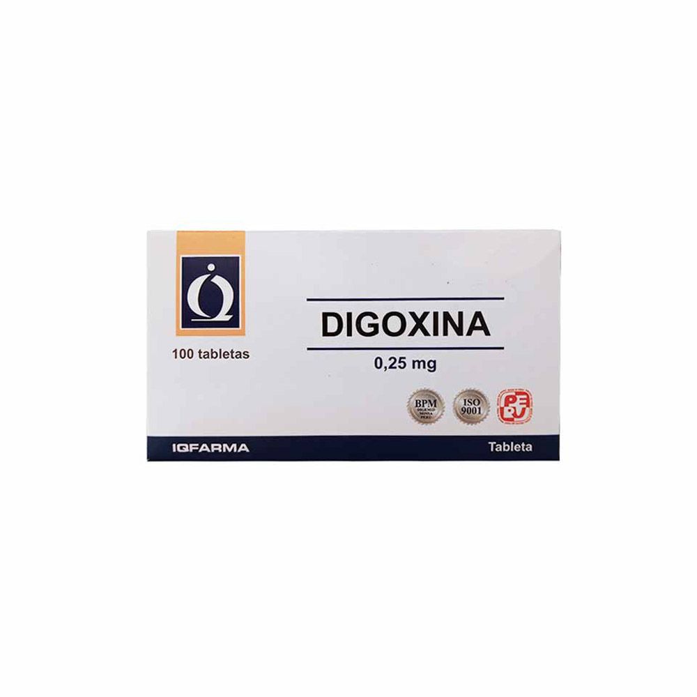 DIGOXINA 0.25 MG TABLETAS - Botica HelpMed