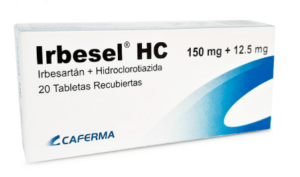 IRBESEL HC 150 MG + 12.5 MG IRBESAR + HIDROCLO X 20 TAB