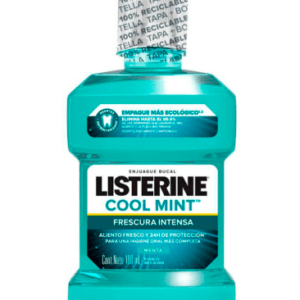 ENJUAGE BUCAL LISTERINE ANTICARIES SIN ALCOHOL SABOR A MENTA X 180 ML