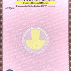 CERTIFICADO MEDICO