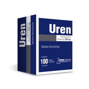 UREN (FENAZOPIRIDINA 100MG ) - CAJA  X 100 TABLETAS RECUBIERTAS