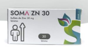 SOMA ZN -30 SULFATO DE ZINC X 30TAB