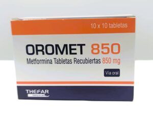 OROMET 850 METFORMINA  CAJA X 100 TAB
