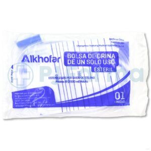 BOLSA COLECTORA DE DE ORINA CON DRENAJE  2000 ML ADULTO