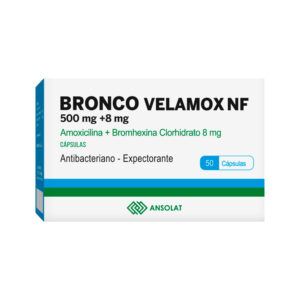 BRONCO VELAMOX NF 500MG + 8MG AMOX+BROMEX X 50CAP