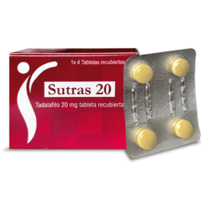 SUTRAS 20 MG TADALAFILO X 4 TAB