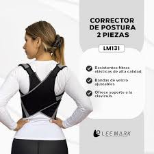 CORRECTOR DE POSTURA DOS PIEZAS NEGRA UNISEX T/ XL