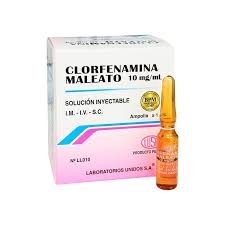 CLORFENAMINA MALEATO 10 MG/ML AMP.