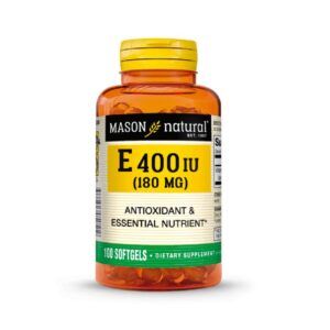 VITAMINA E 400 UI MASON NATURAL CÁPSULA BLANDA FCO X 100 UNID