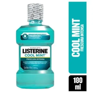 ENJUAGUE BUCAL LISTERINE COOL MINT FRESCURA INTENSA  X 180 ML