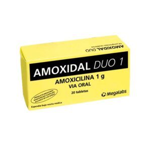 AMOXIDAL DUO 1G CAJA X 20 TAB