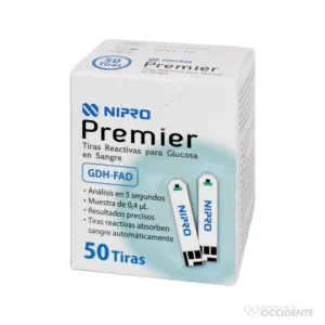 NIPRO TIRAS REACTIVAS CAJA X 50